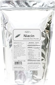 Niacin Vitamin B3 Pure Powder 500 Grams 1.1 lb