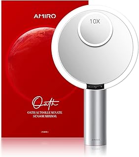 AMIRO Espejo de maquillaje iluminado de 9