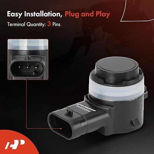 Miniatura 5 de A-Premium Sensor de asistencia de estacionamiento de respaldo inversa de 4 piezas compatible con modelos seleccionados de Mercedes-Benz - C300,