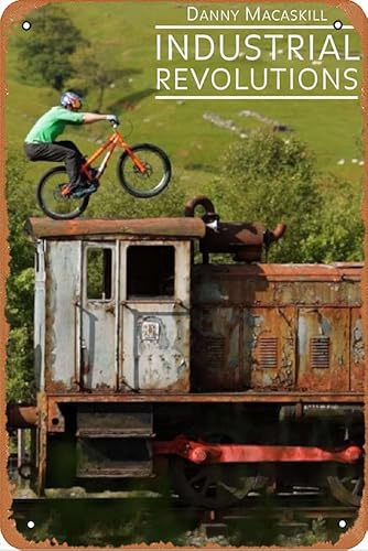 Danny Macaskill - Industrial Revolutions Movie Movie Poster Retro Metal Tin Sign Wall Home Wall Art Metal Tin Sign,Cave,Bar,Club, Metal Tin Sign 8X12 Inches #TOP23