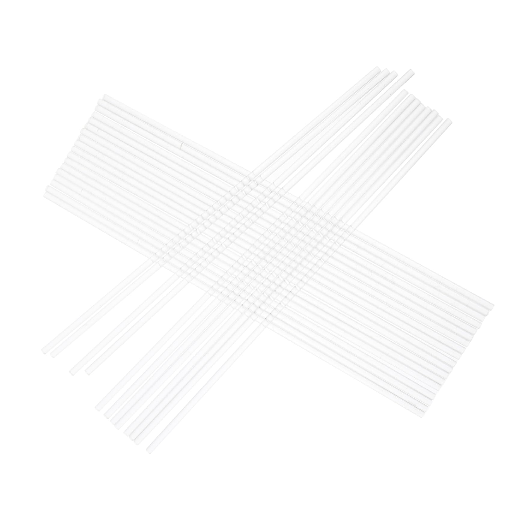 OUNONA 30 Pack Acrylic Rods Craft Support Sticks for Dolls Cake Toppers DIY Projects Strong