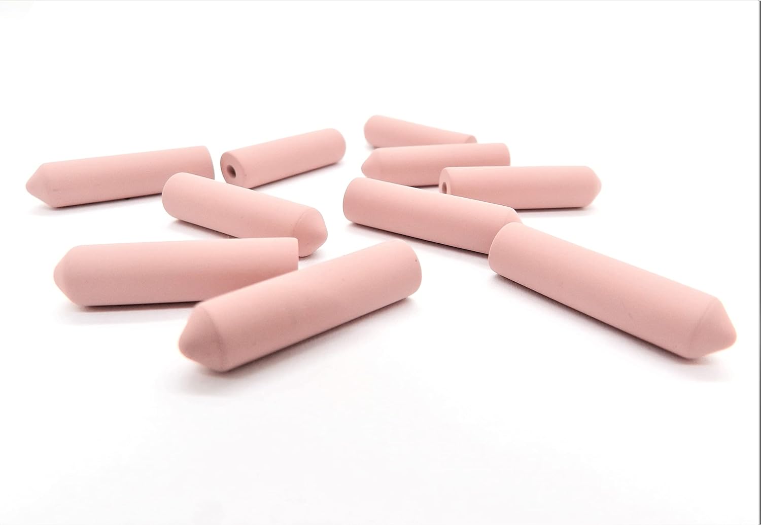 Silicone Rubber Points Bullet Pink X-Fine Grit Jewelry Polishing Made in Germany Pack of 10 by JTS
