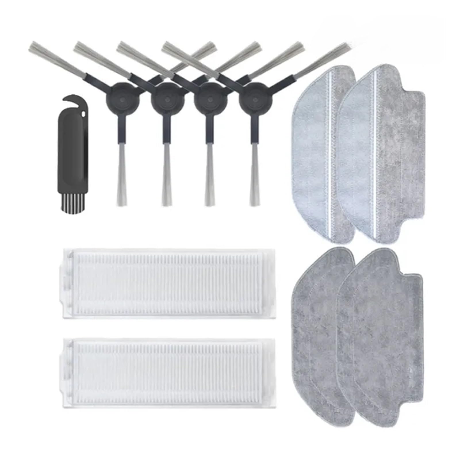 PORRSYDCD Accessories，Compatible With Mijia Mop Pro STYTJ02YM/VIOMI V2 PRO/V3 Parts Robot Vacuum Cleaner Main/Side Brush Hepa Filter Mop Parts(10)