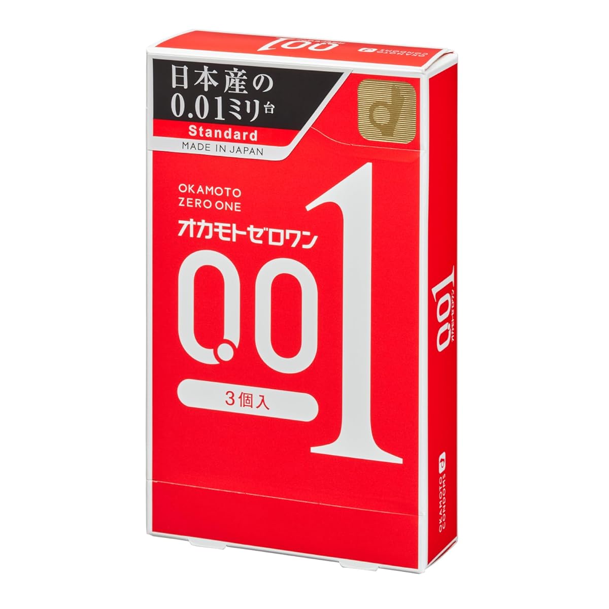 オカモトコンドームズ OKAMOTO オカモトゼロワン0.01ミリ3個入り 単品 ポリウレタン (PU)