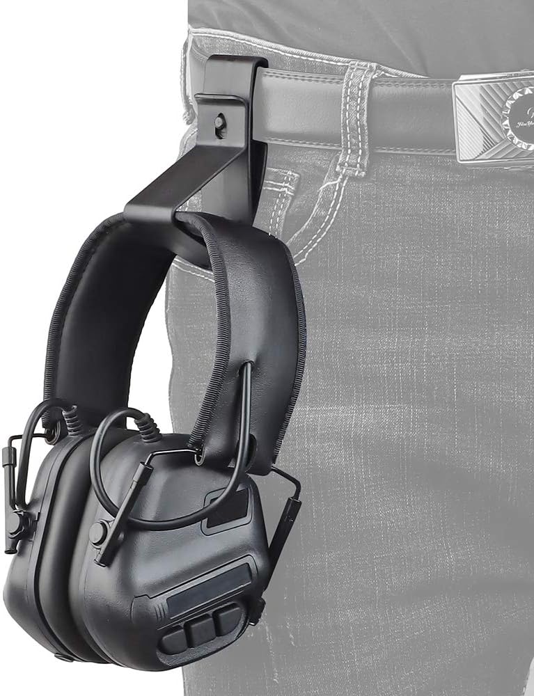 MOLLE/Belt Hanger for Tactical Hearing Protection Earmuffs