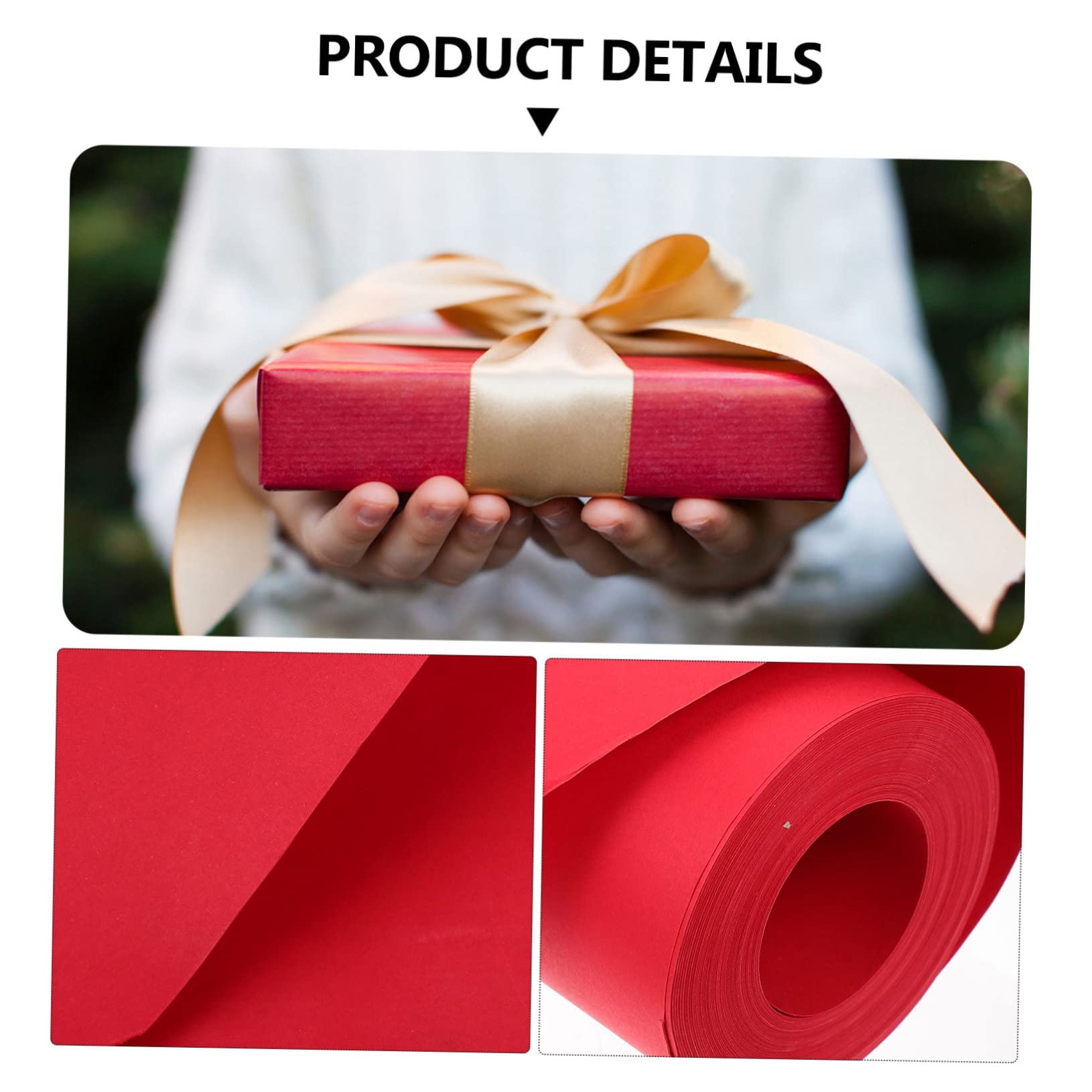 SAFIGLE Kraftpapier Zum Verpacken Geschenkpapier Blumendekorpapier Rot Für Kunsthandwerk Blumensträuße Geschenke Diy-projekte Weihnachten Geburtstage Hochzeiten Abschlussfeiern