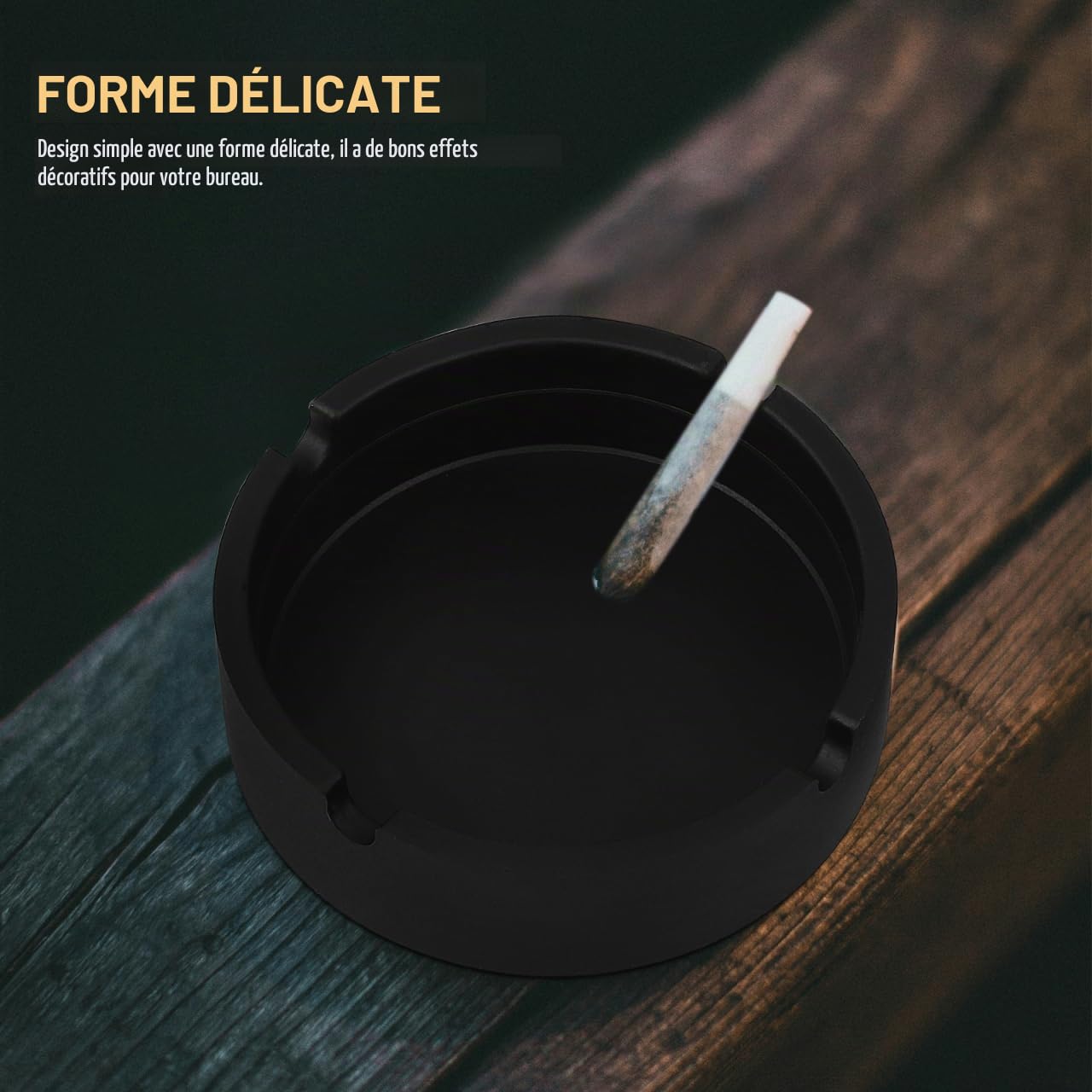Alipis 12 Pcs Cendrier en Silicone Cendrier Cendrier Extérieur Cendrier Cendrier Simple Cendrier Décoratif Cendrier D'Hôtel Cendrier en Silicone Cendrier Domestique Noir