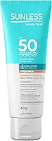 Protetor Solar Sunless com Base Bege Médio FPS 50 Toque Seco com Efeito de Base 60g