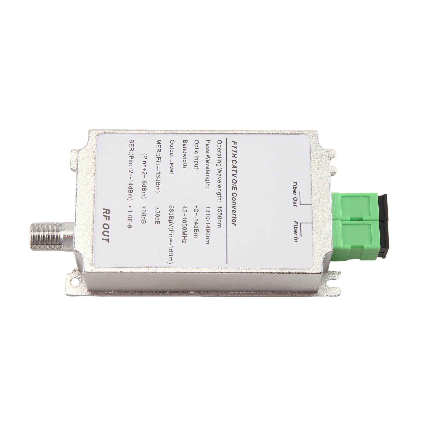 Mini CATV FTTH Receptor Fibra Óptica WDM Nodo Convertidor Triplexer Minimodo Interior AGC 1310nm/1550nm Sin Alimentación