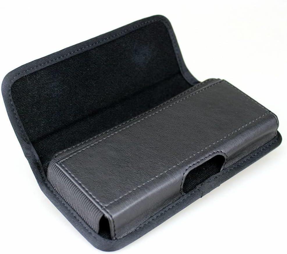 Horizontal Nylon Phone Holster Pouch Case Belt Clip Case with ID Card Holder