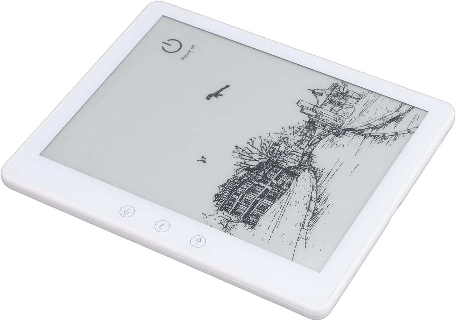 5.8 Inch EReader, Ultra Slim WiFi 300PPI Pixels Density Ink Screen Reader, Open System Reader with WiFi Sync, Ideal for Reading