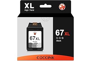 67XL Black Ink Cartridge Replacement for HP Printers