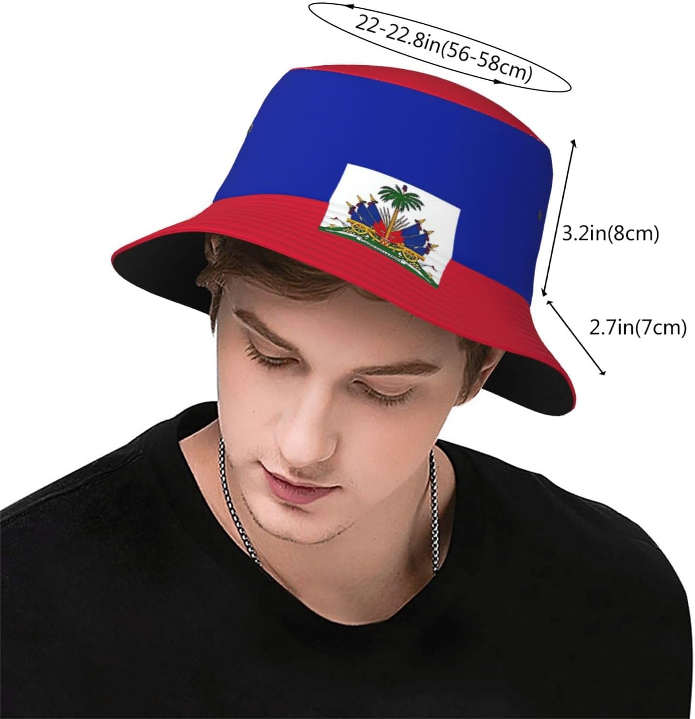 Cute Flag Bucket Hat for Women Men Flag Sun Hat for Outdoor Packable Travel, Beach, Fishing Cap image 3