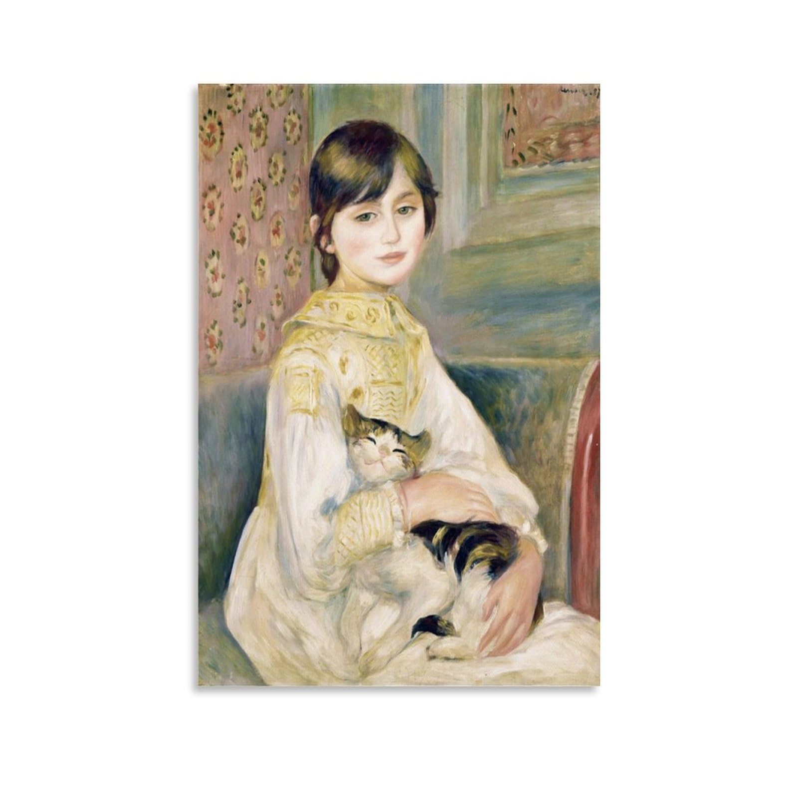 ピエール＝オーギュスト・ルノワール 『ピン飾りの帽子』 額装