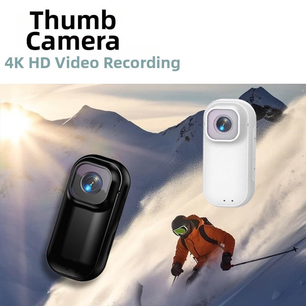 ABS 4K Action Camera con WiFi e base magnetica (bianco)