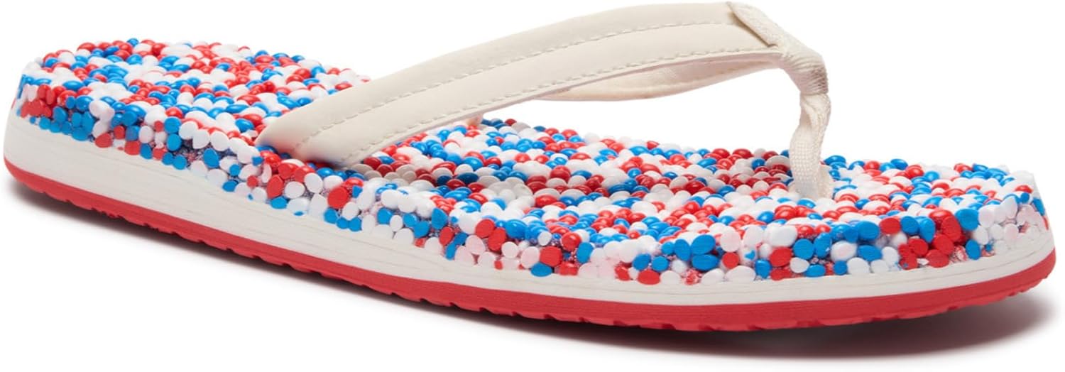 Sanuk Womens Bubblecush | Flip Flops for Women | Yoga Sandals For Women | Women's Beach Sandals | Comfort Footbed