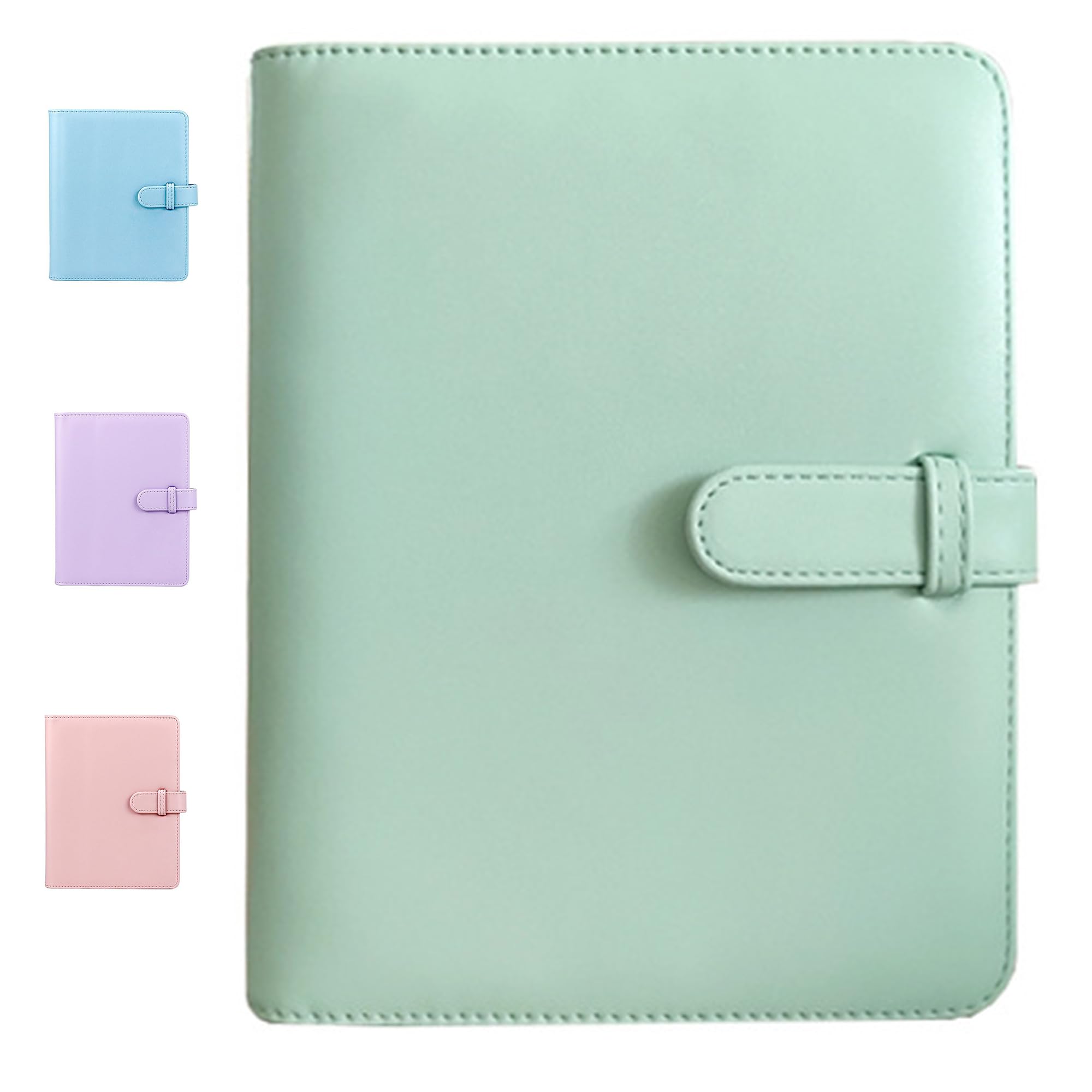 256 Pockets Mini Photo Album, Portable & PU Leather Photo Album Book, Photocard Holder for Fujifilm Instax Mini Series & Polaroid Snap/PIC-300/SocialMatic/Zip, fits 54x86mm (2.1"x3.4") photos (Green)