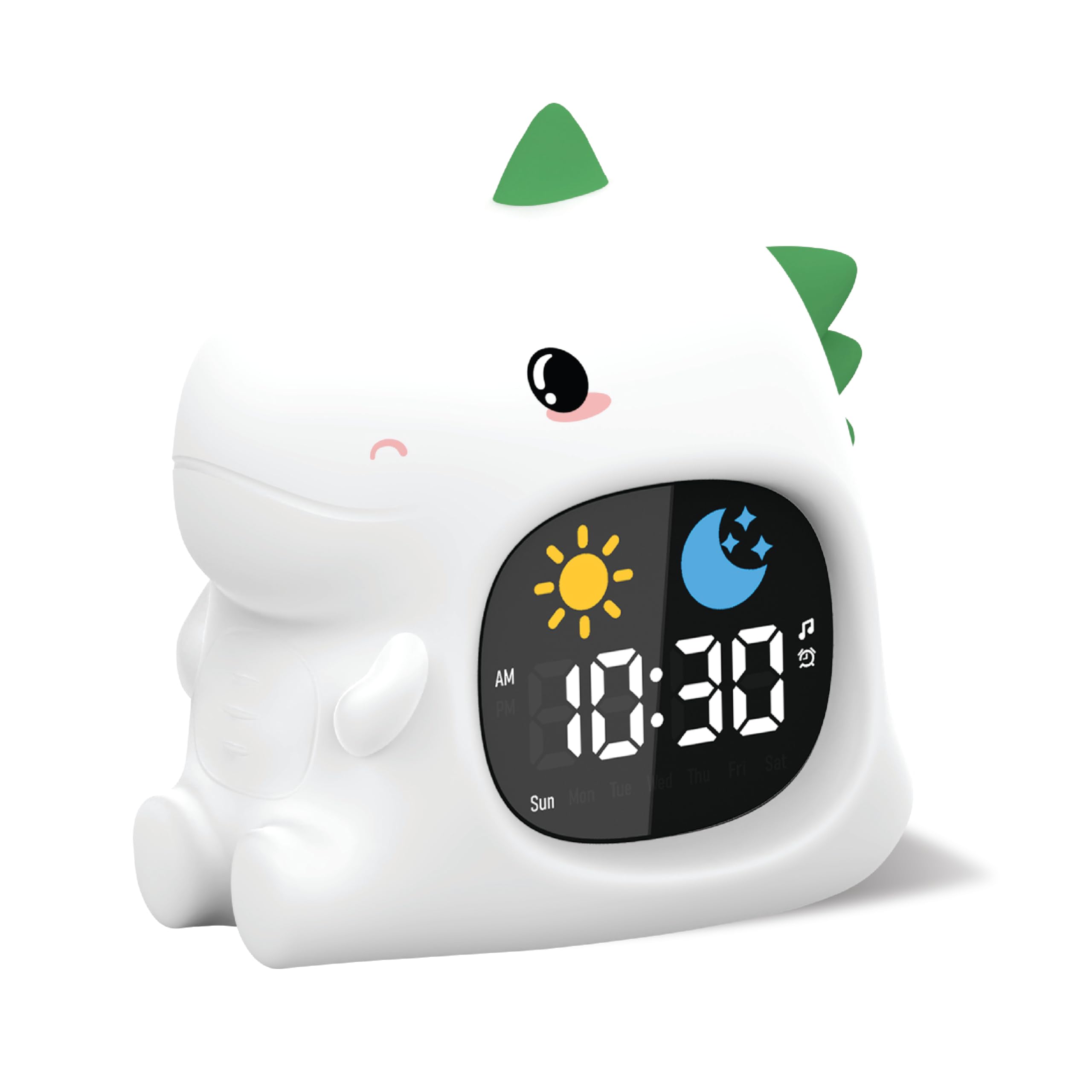 groov e Cuties Alarm Clock with LED Night Light, White Noise & Sleep Training - Rory Dinosaur, Multicolor, 30.5 cm (W) x 39.5 cm (H) - Image 4