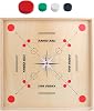 Wood Chess Set, Classic Board Games Chess Set, Wooden Strategic Game Chess Board Set, Travel Toys Puzzle Board, Table Games for Kids Adults, 17.6x1.26 inches