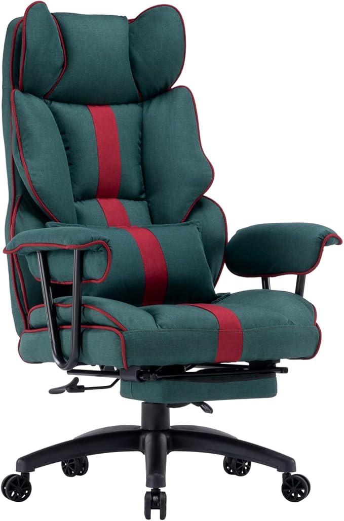 Efomao Desk Office Chair Big High Back Chair Fabric