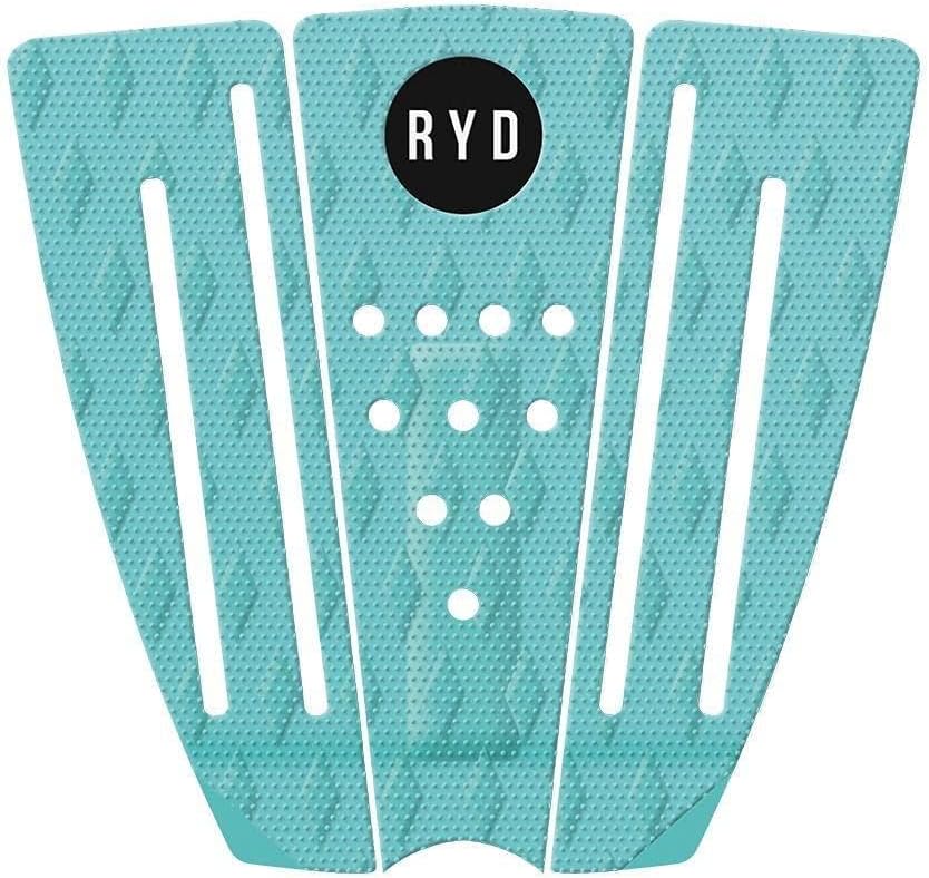 Ride (RYD) Deck Pad, Traction [Good Vibes Diamond DOT] 3 Pieces, 0.1 inch (3 mm) Thick, for Narrow Tails & Short Boards, Tail Kick 1.1 inches (27 mm), 3M Tape Adhesive