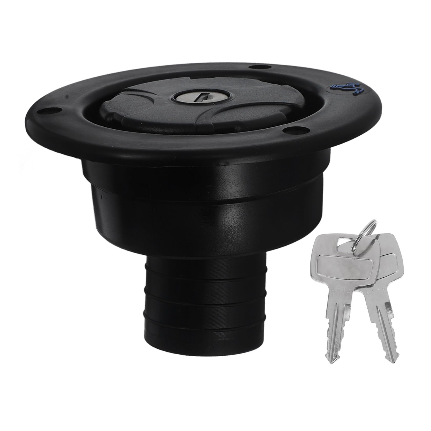 Cabilock Tapa de Entrada de Agua Dulce para Rv Negro, Material Abs, Tapa de Llenado por Gravedad para Caravanas y Autocaravanas, Repuesto para Sistema de Agua, Adecuado para Camping y Viajes