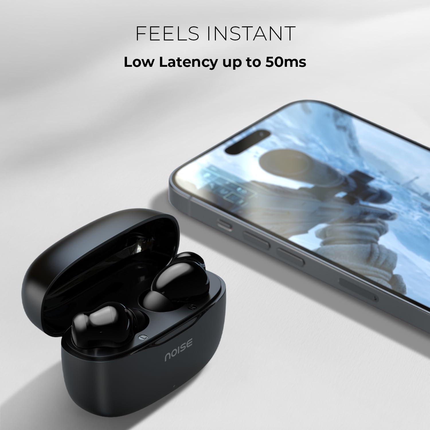 Noise Newly Launch Buds Play Truly Wireless Earbuds with 40H of Playtime, Quad Mic with ENC, Low Latency for Gaming (Up to 50 Ms), 13mm Driver, BT V6.0(Powder Blue) — Amazon image 7