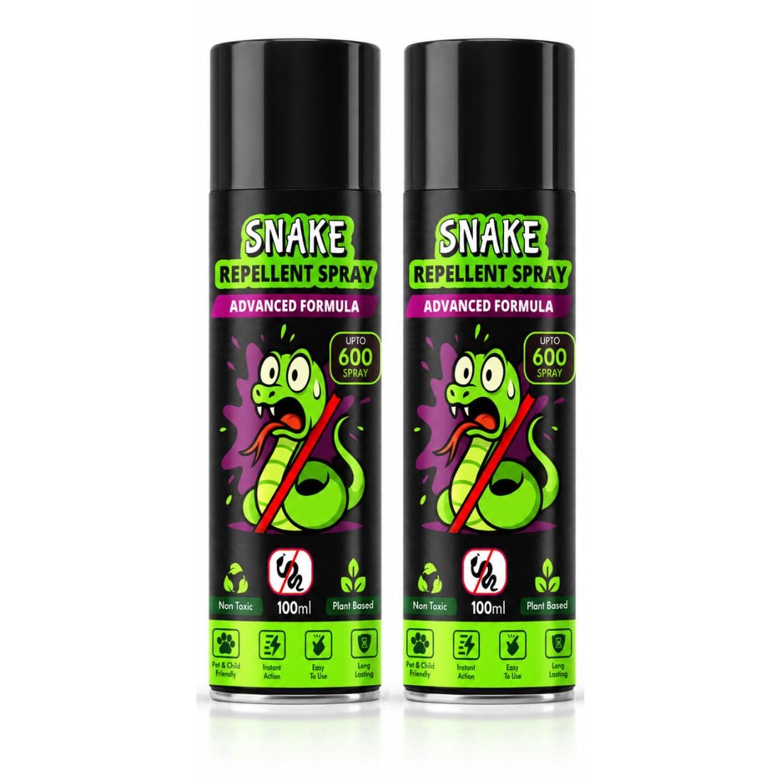 Herbal Snake Repellent Spray 100ml | Plant-Based Non-Toxic Snake Deterrent | Up to 600 Sprays for Indoor & Outdoor Use | Garden, Farm, Home & Warehouse Protection (Pack Of 2)-image-42