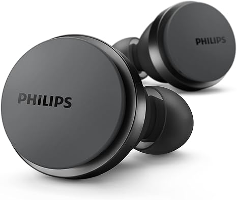 philips t8506 true wireless headphones with noise canceling pro anc wind noise reduction bluetooth multipoint connectivity black