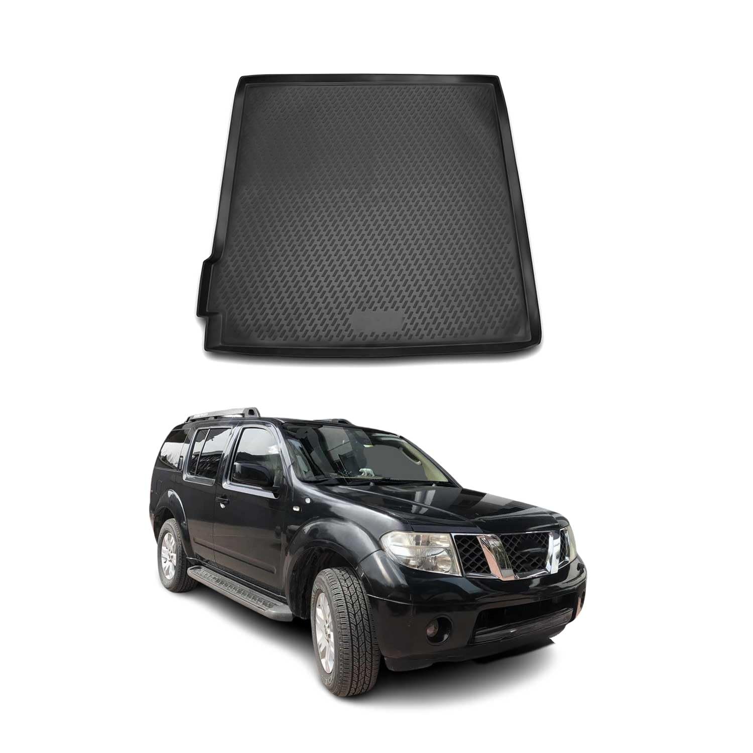OMAC Cargo Mats Liner for Nissan Pathfinder 2005-2012 Waterproof TPE Black
