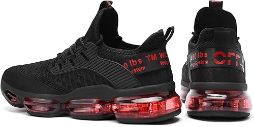 Miniatura 5 de Kapsen - Zapatos deportivos para hombre con amortiguación de aire, ideales para correr, tenis, caminar, gimnasio y trotar