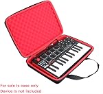 Hermitshell Cas de voyage difficile pour professionnel MPK Mini MK3 25 Clé USB MIDI Contrôleur de clavier (Noir + Rouge)