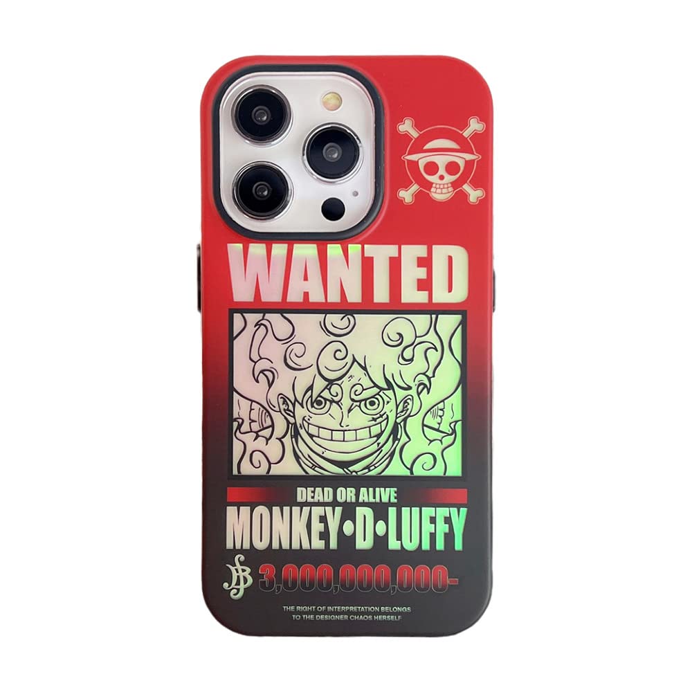 for iPhone 14 Pro Max Case Cover, Japan Cartoon Anime Laser Gradient Soft Silicone Case for Men Women Boy Girls Manga Character Clear Back Cover for iPhone 14 Pro Max (for iPhone 14 Pro Max)