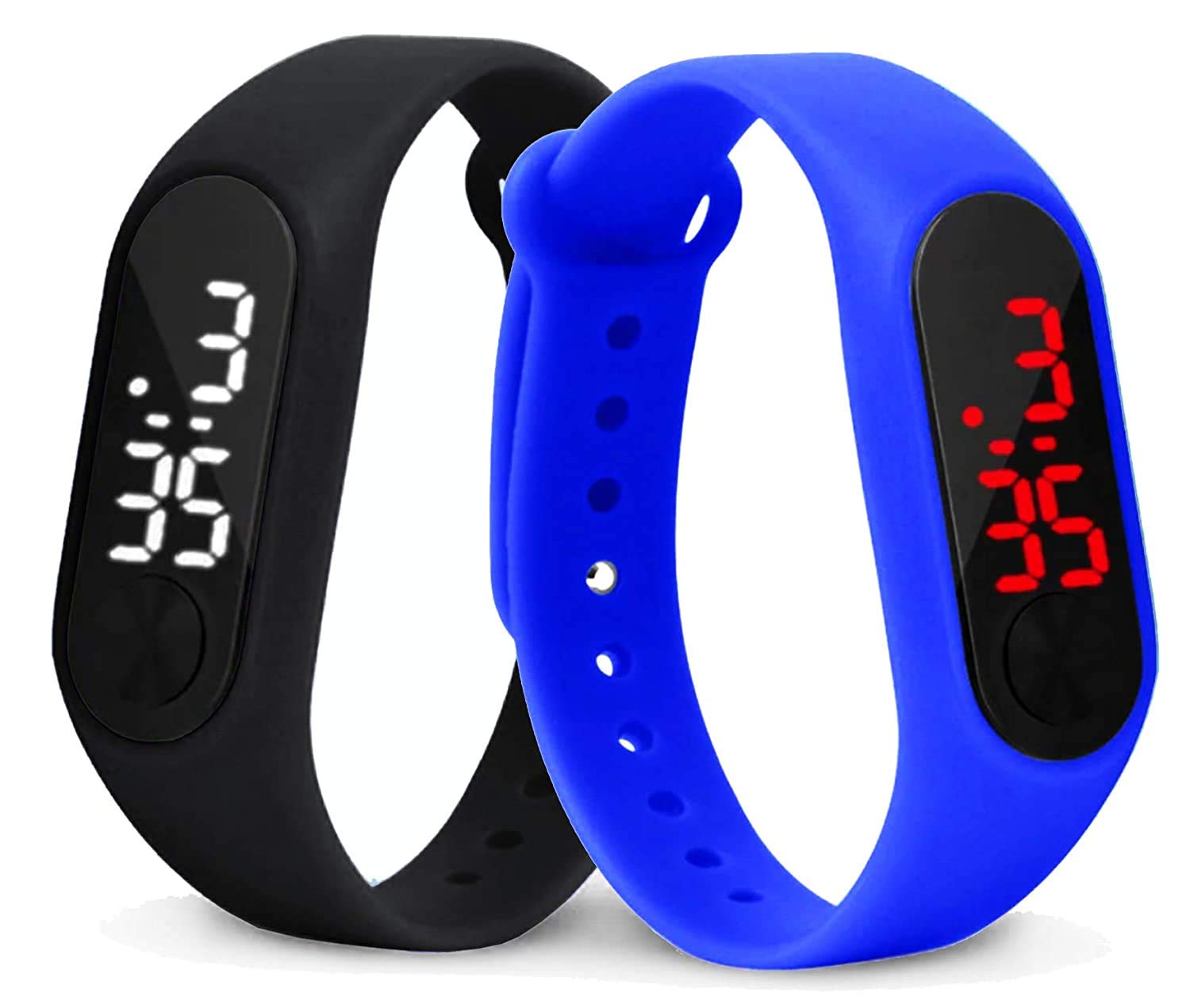 S S Traders -Black and Blue led Combo Digital Watch for Boys and Girls (B08TT3HFFB) Amazon Price History, Amazon Price Tracker