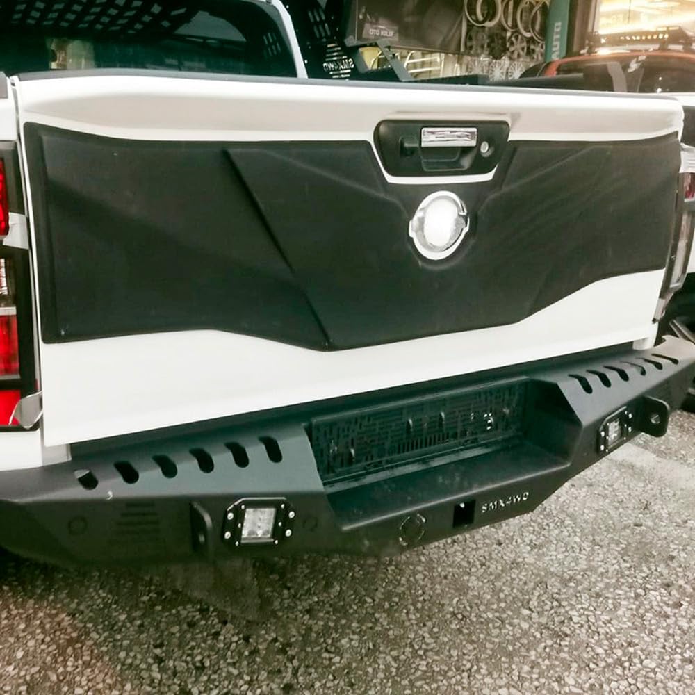 Heckklappenschutz kompatibel mit Nissan Navara NP300 D23 2014 bis 2021 Mattschwarz
