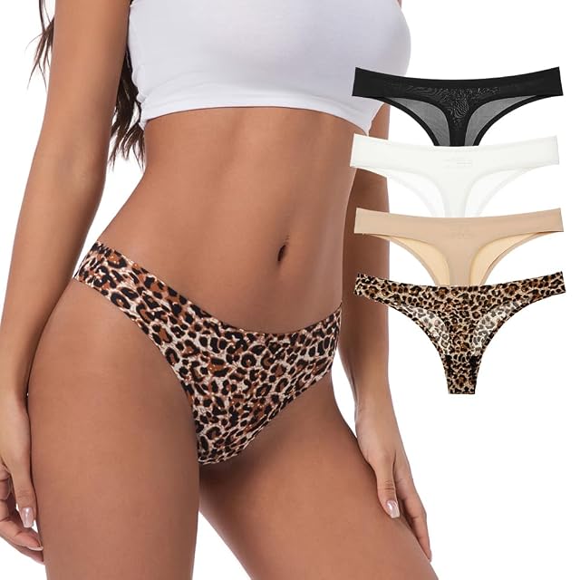 sasiga Seamless Women Underwear Thongs No Show Ladies Thong No Line Breathable Comfortable Panties low waist Bikini Underwear
