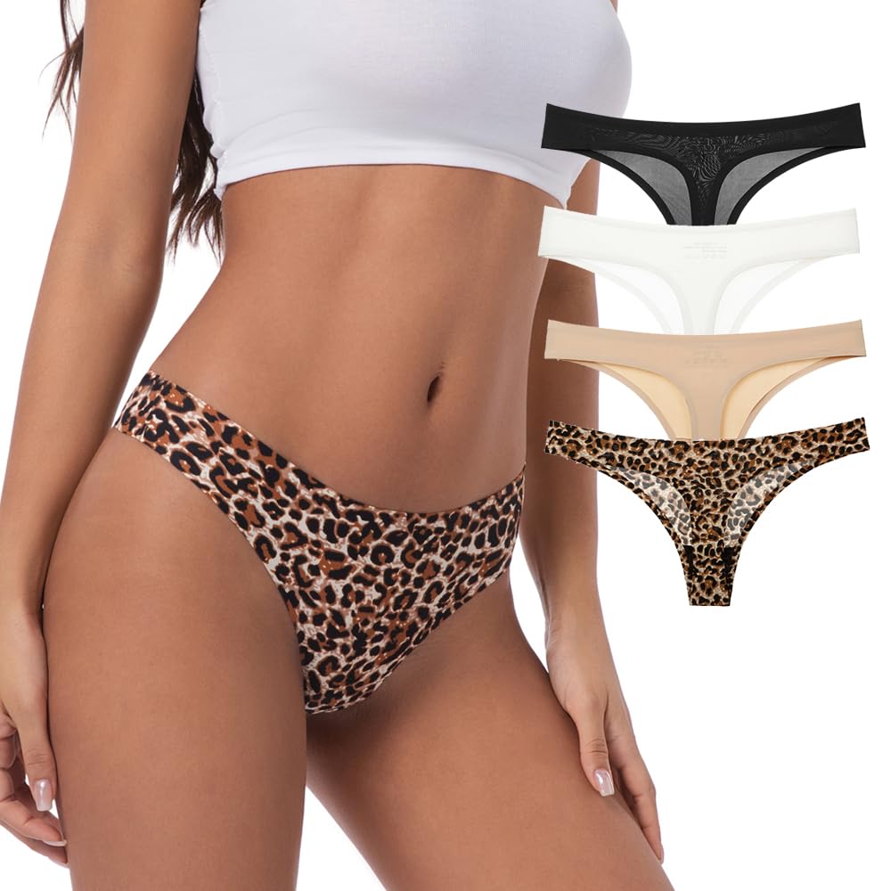 sasiga Seamless Women Underwear Thongs No Show Ladies Thong No Line Breathable Comfortable Panties low waist Bikini Underwear