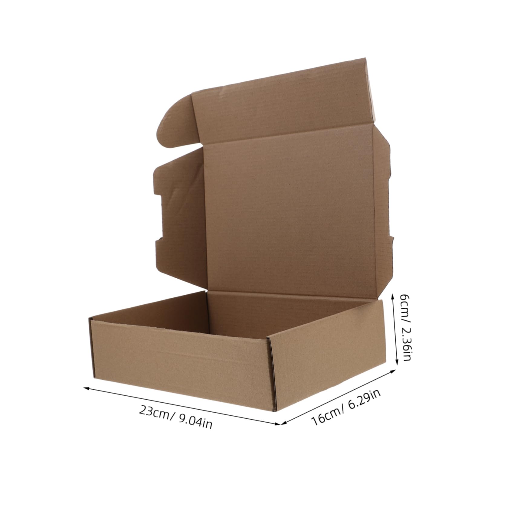 DOITOOL 25 Cajas de Embalaje de Papel Marrón para Envío sin Rebabas Función Antivibración, Ideales para Negocios Pequeños y Embalaje Seguro