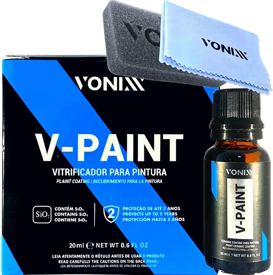 Vitrificador V-paint para Pintura Automotiva Vonixx 20ml