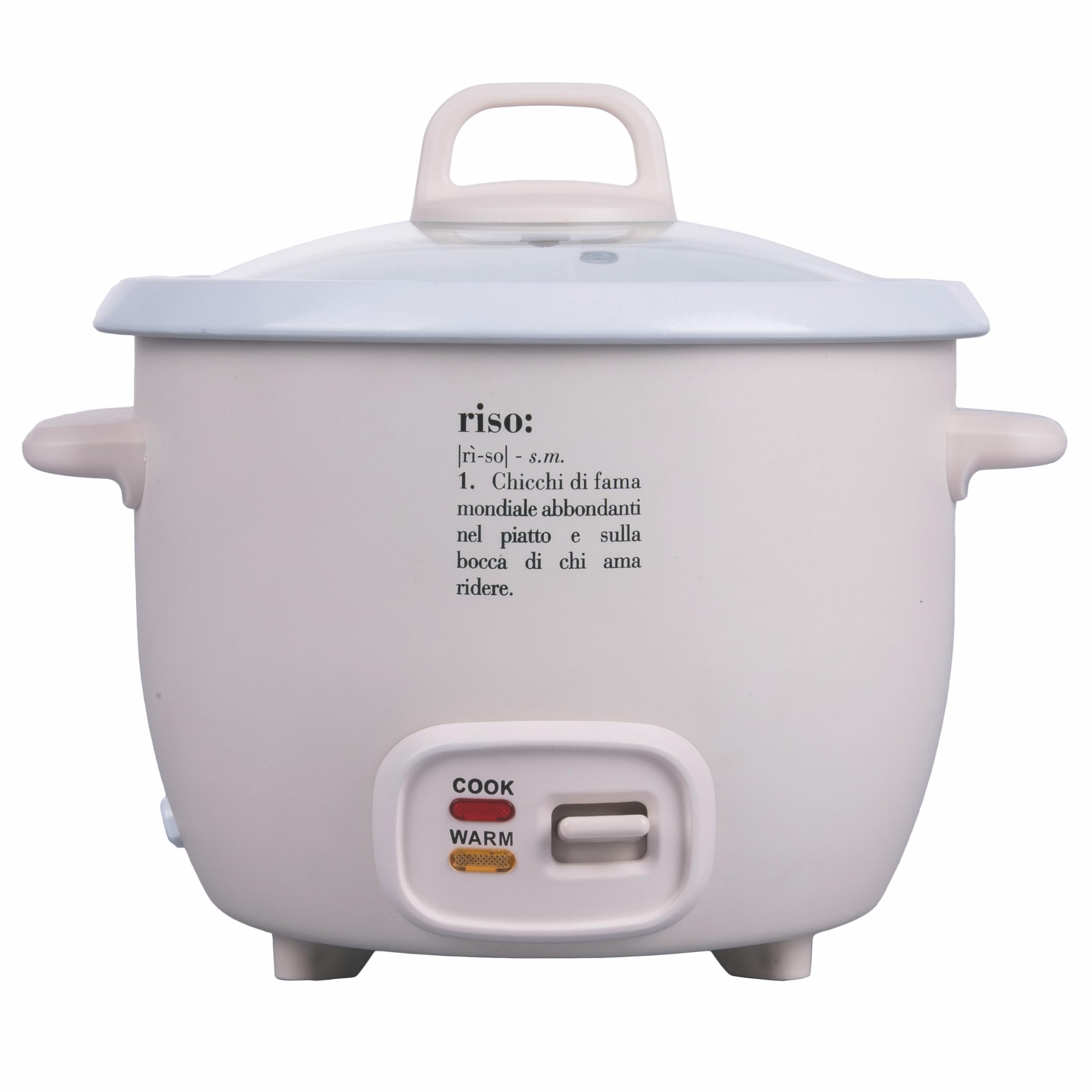 Cuiseur à riz en acier, couvercle en verre trempé, 2 fonctions, 400 W, ivoire, Victionary
