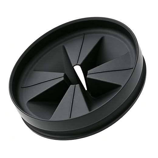 3 3/8" Garbage Disposal Splash Guard, QCB-AM Sink Baffle Replacement for InSinkErator Evolution Series, Upgraded Removable Quiet Collar Drain Plugs, Garbage Disposer Accessories, Black