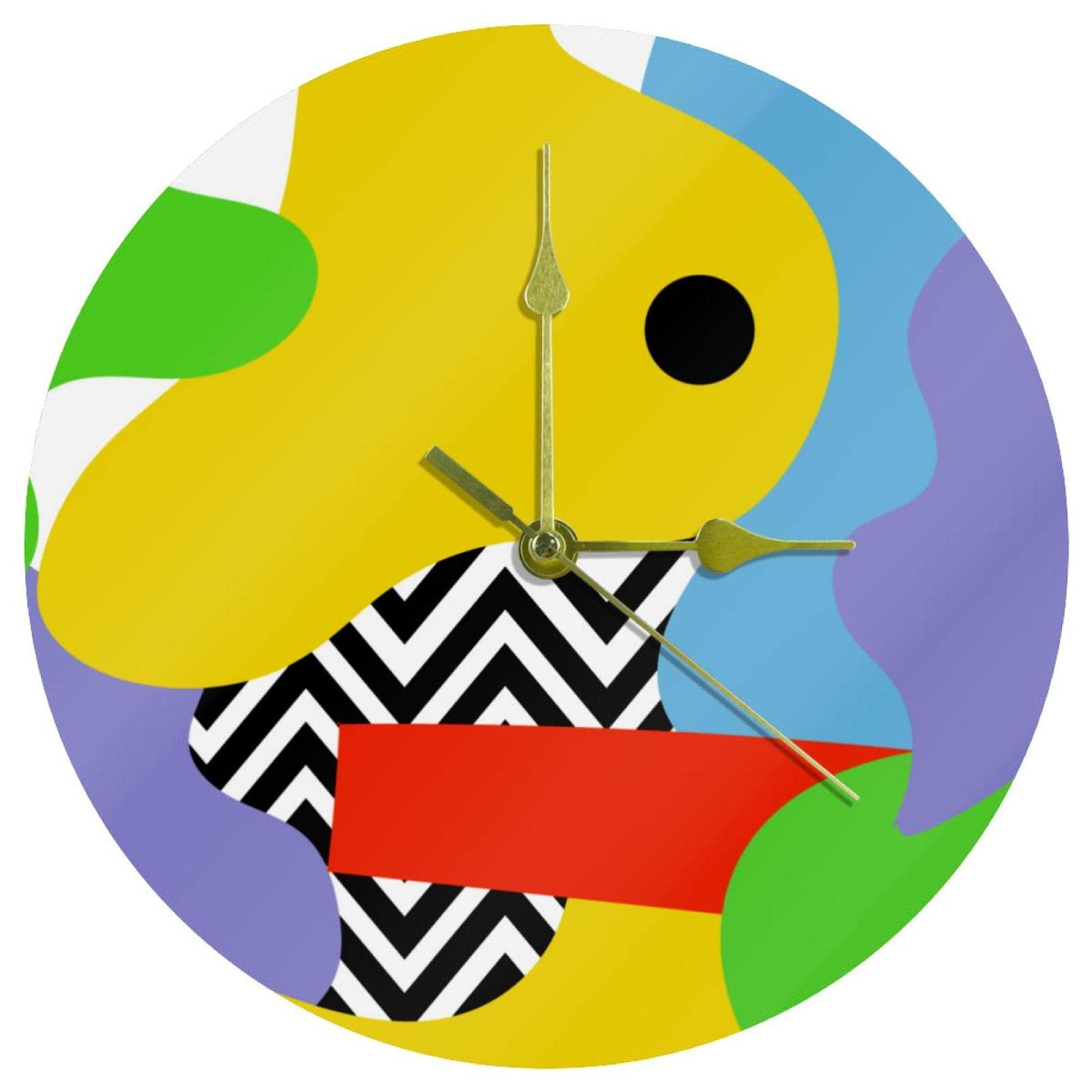 Horloge murale en acrylique sans tic-tac pour retrouver le calme à l'école
