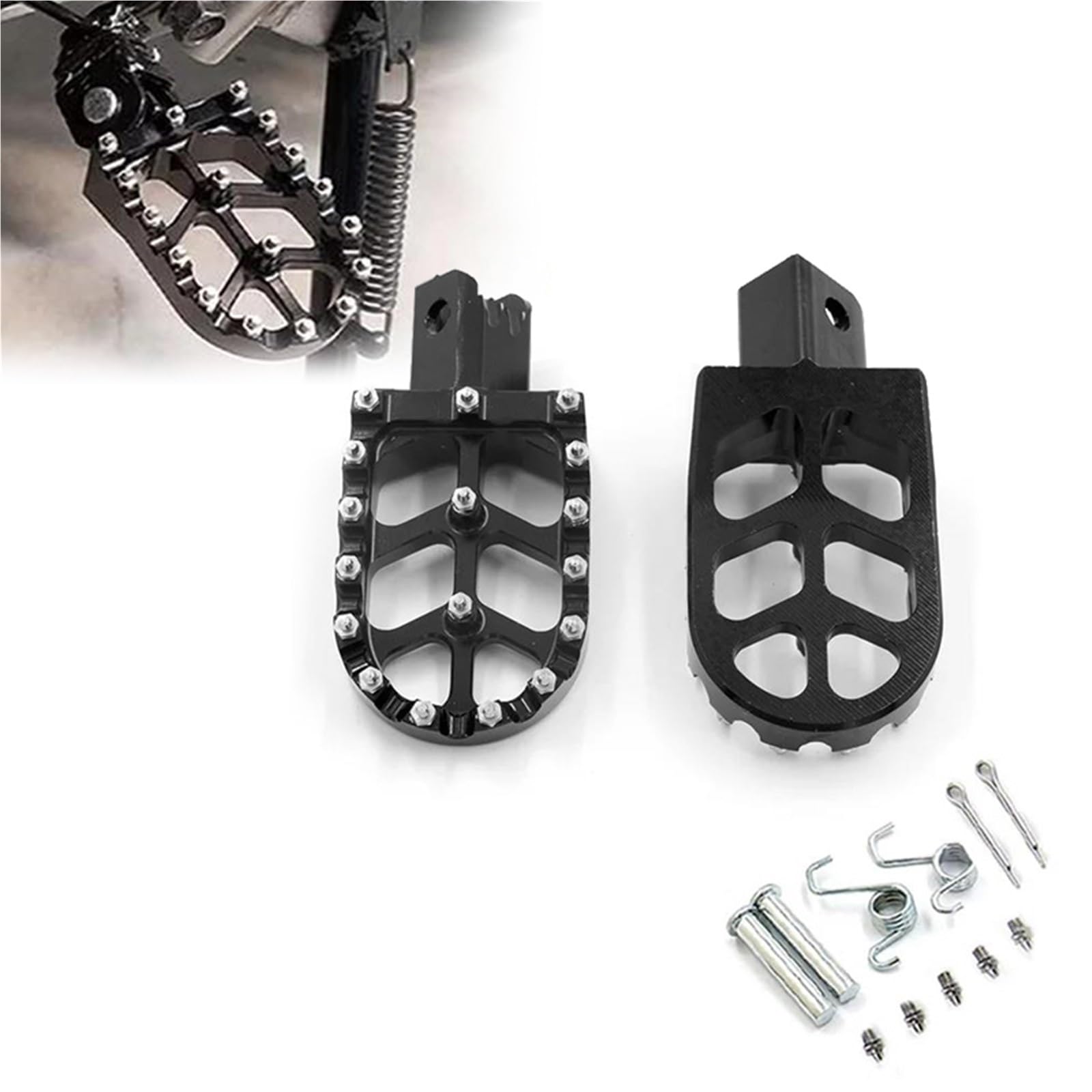 Repose-Pieds CNC pour Moto Tout-Terrain CR CRF : Repose-pieds haut de gamme en alu forgé