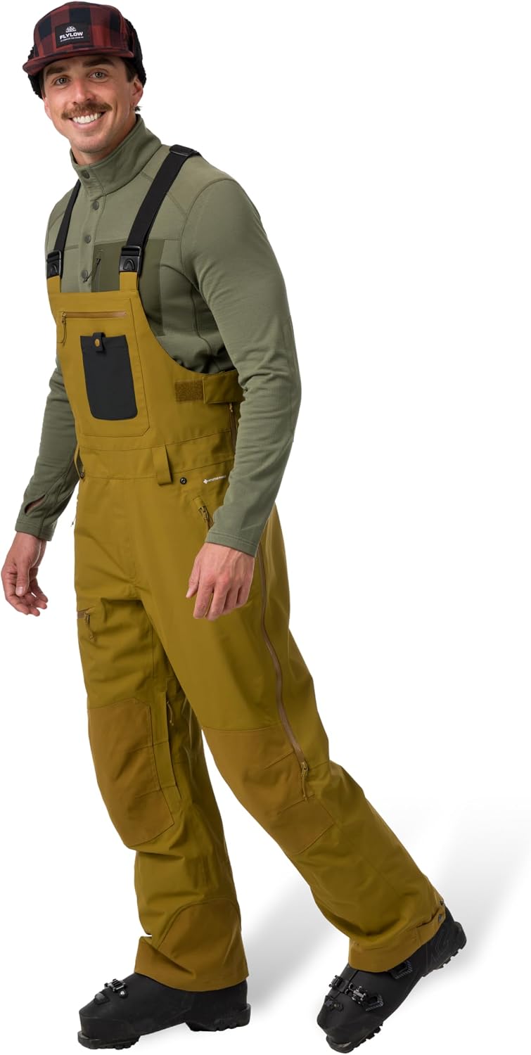 Flylow Men's Baker Bib - Waterproof Breathable Ski & Snowboard Pants