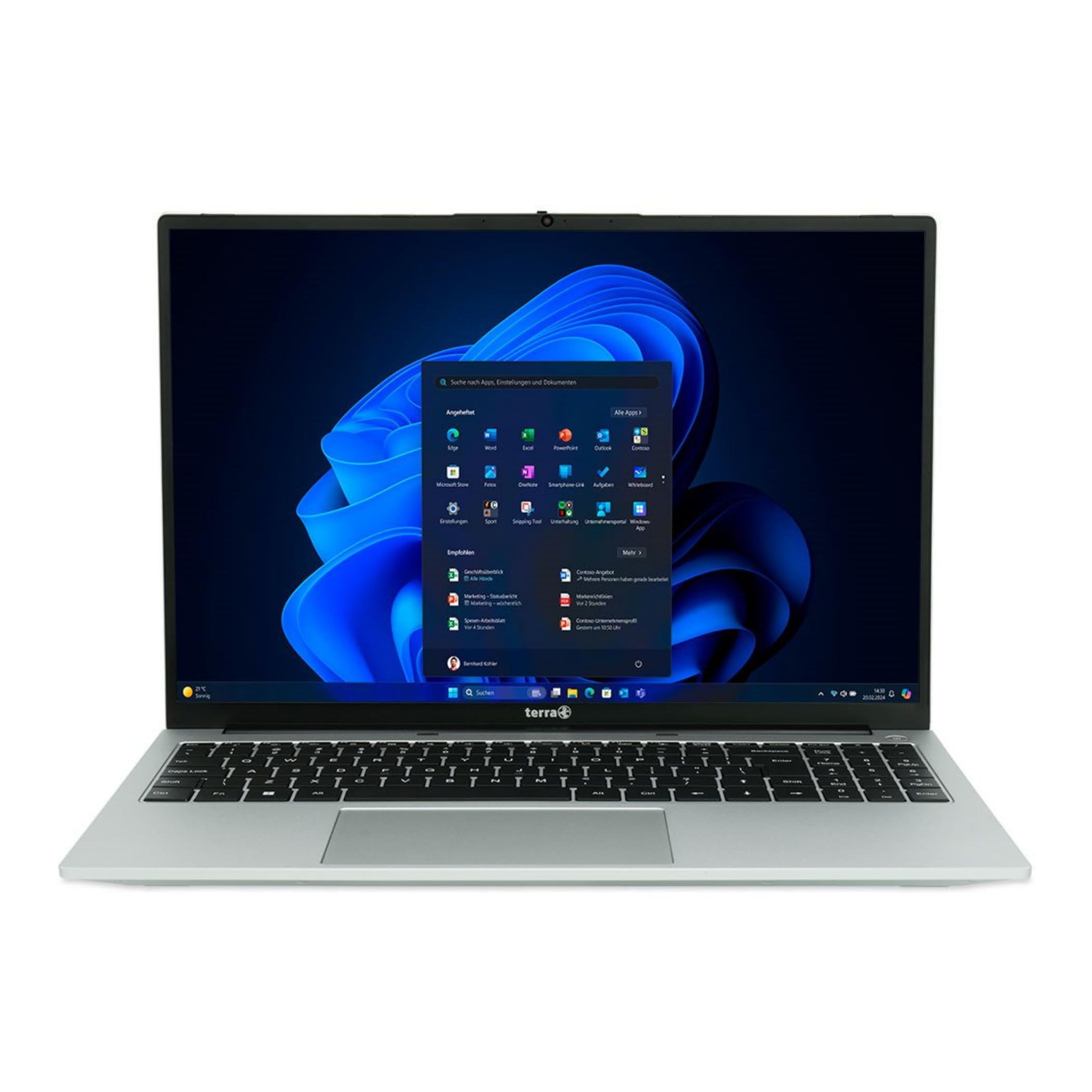 Terra Mobile 1610A R7-7730U W11P, Laptop, AMD Ryzen 7, 2 GHz, 40,6 cm (16"), 1920 x 1200 Pixel, 16 GB RAM, 512 GB SSD (1220868)