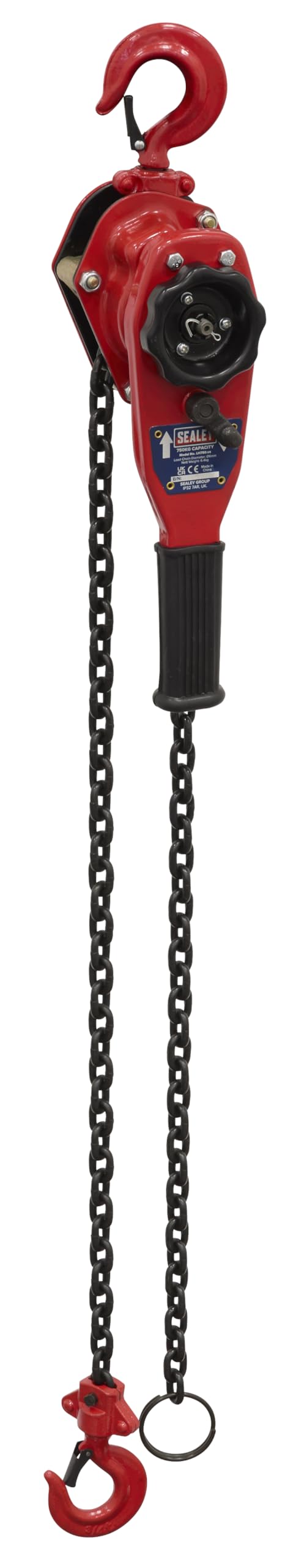 Sealey Lever Hoist Steel With Heavy Duty Brake & Alloy Steel Chain 750kg LH750