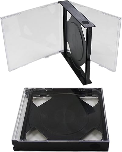 Miniatura 2 de (5) Cajas de joyascajas dobles con 2 CD sin bandeja con medio gris oscuro - CD2R24DGNT