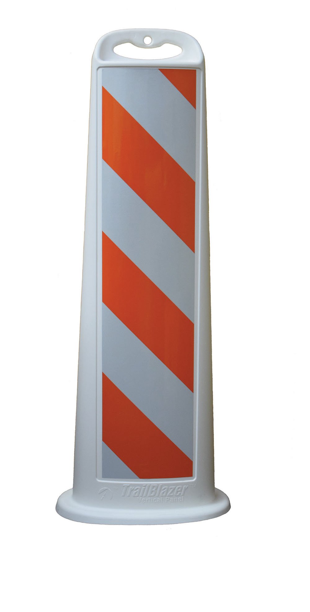 Cortina Trailblazer Vertical Panel, Engineer Grade Striped Sheeting Both Sides, 03-760W-EG,White