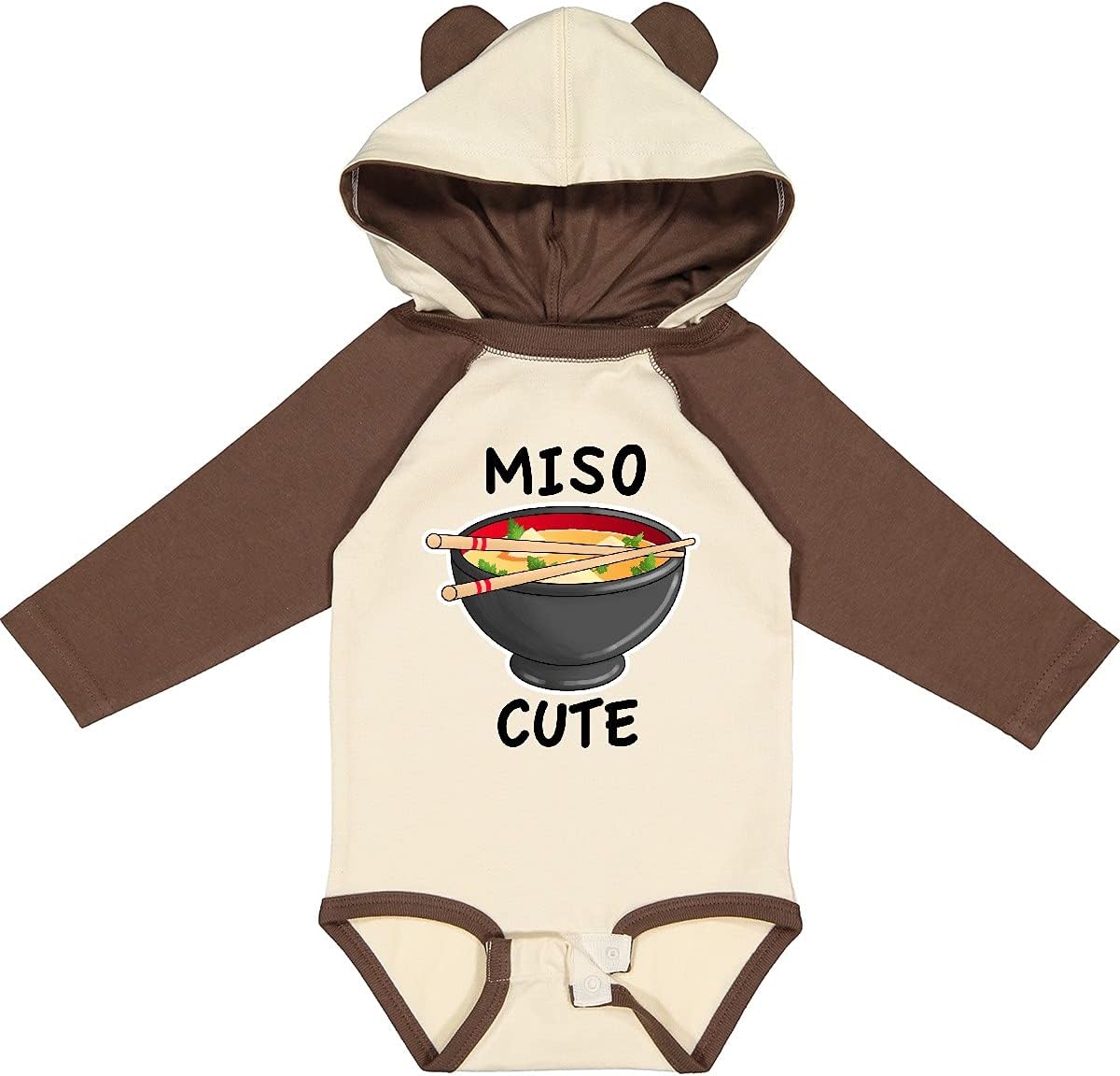 inktastic Miso Cute with Miso Soup Long Sleeve Creeper