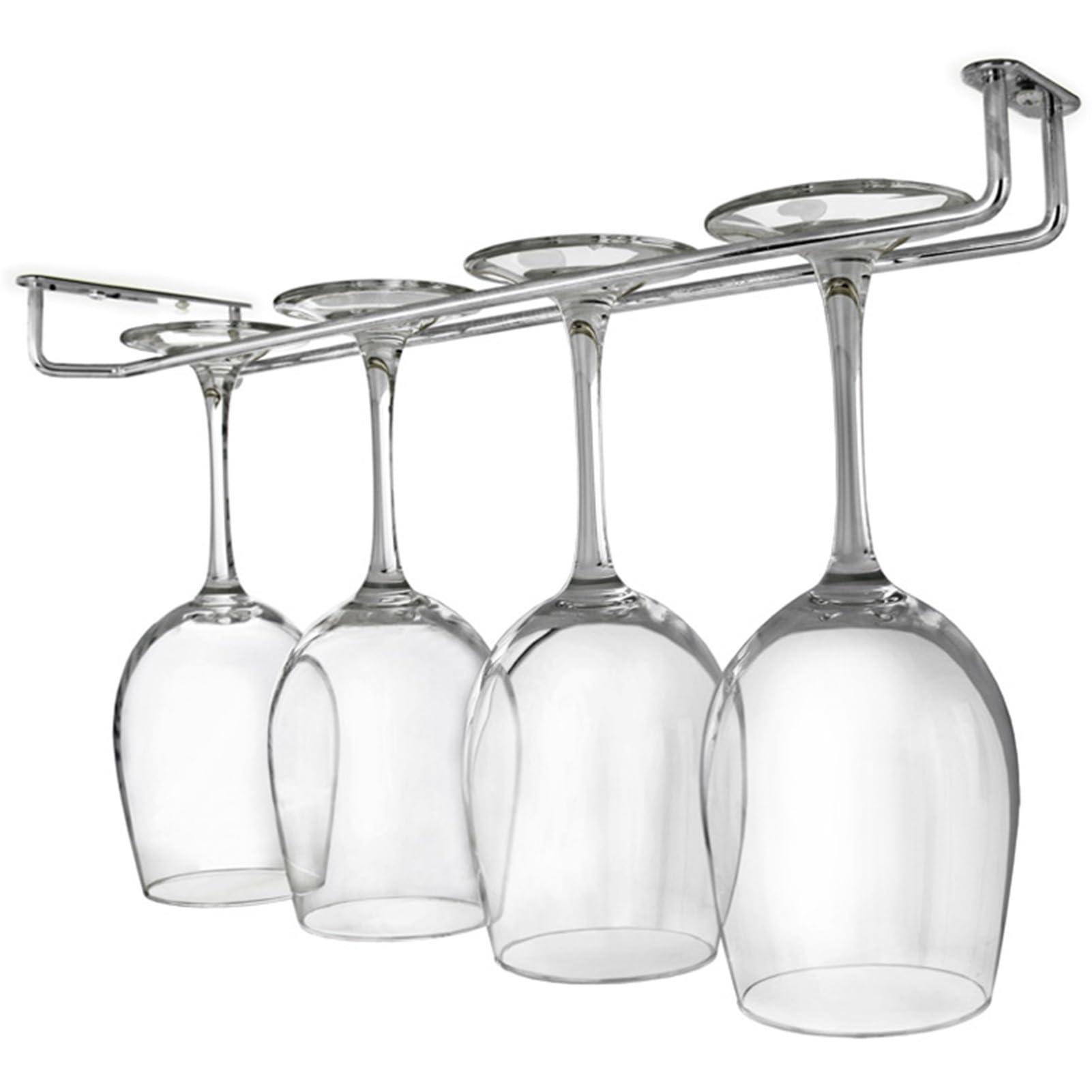 Dianoo Supporto Per Bicchiere Da Vino Sotto L'armadietto, In Acciaio Inossidabile 304, Portabicchieri Da Vino, Portabicchieri Da Piede, Per Bar, Cucina, 30 Cm, 1 Fila - 12